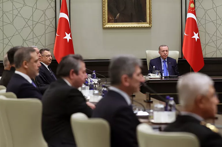 Yılın ikinci MGK toplantısı Beştepe'de Cumhurbaşkanı Erdoğan başkanlığında başladı