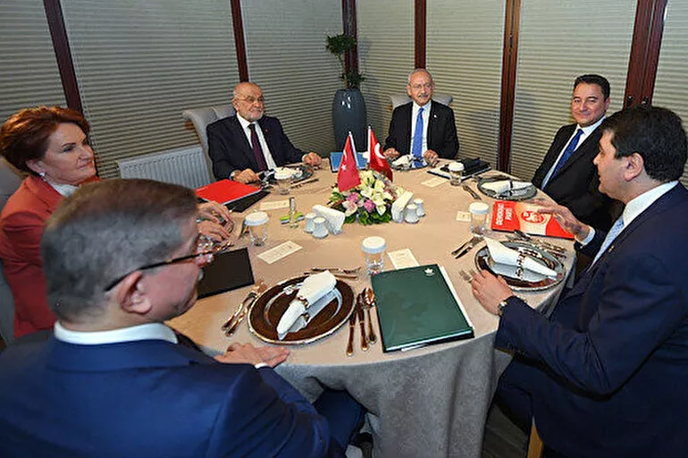 Yuvarlak masadaki 6 muhalif siyasetçi Osman Kavala, FETÖ'cü darbeciler ve Selahattin Demirtaş için çalışıyor