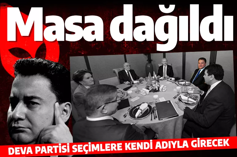 6'lı masada ilk fire! Ali Babacan: DEVA Partisi seçime kendi adıyla girecek