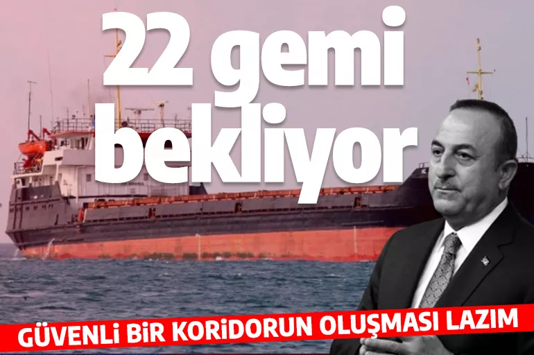 Bakan Çavuşoğlu: 22 gemi Karadeniz'de bekliyor