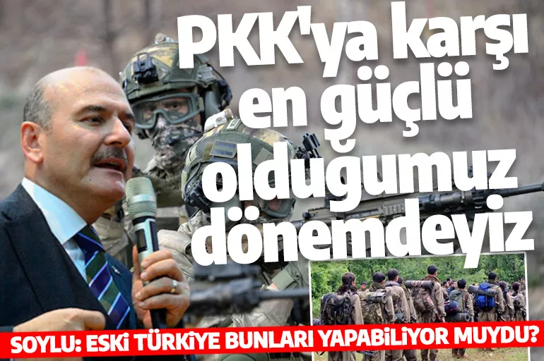 İçişleri Bakanı Soylu, Bingöl'de: PKK'ya karşı en güçlü olduğumuz dönemdeyiz