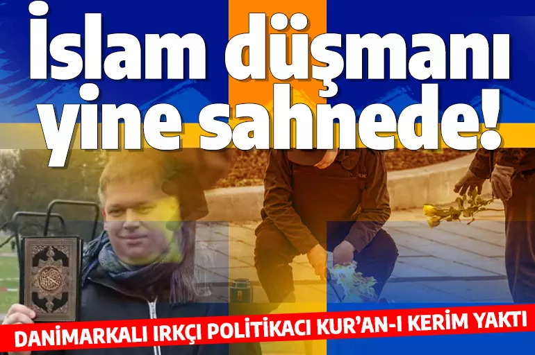İslam düşmanları ramazanda hortladı! İsveç'te polis korumasında Kur'an-ı Kerim yaktı