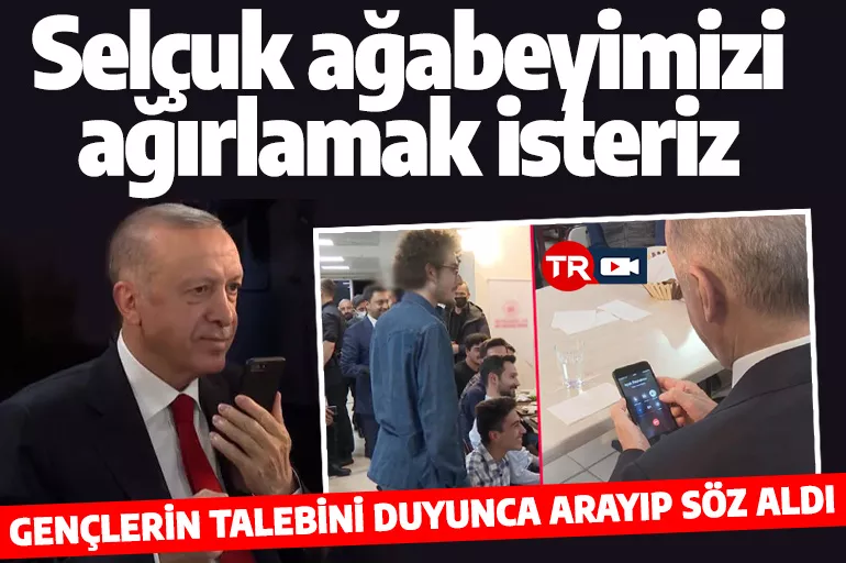 Öğrenciler istedi Cumhurbaşkanı Erdoğan arayıp söz aldı: Bayrama kadar gelme sözünü verdi
