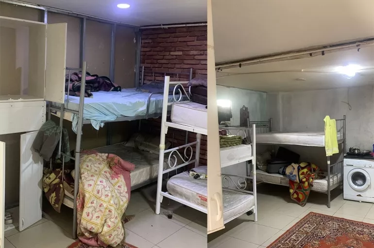 Polisten 'şok evi' baskını! Kuaförden kaçak göçmen evine gizli geçit çıktı