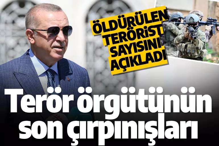 Son dakika! Cumhurbaşkanı Erdoğan: Terör örgütünün son çırpınışları
