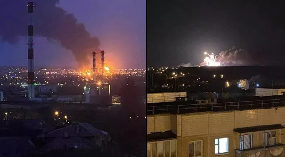 Ukrayna ordusu Rusya'daki petrol tesisini vurdu