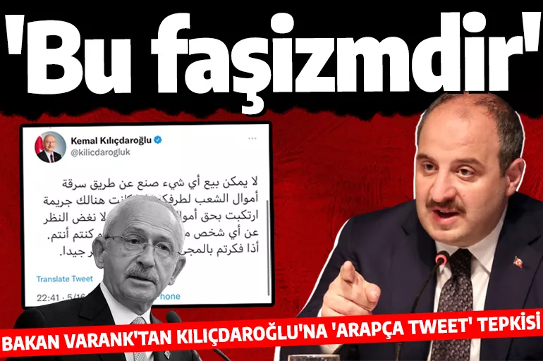 Bakan Varank'tan Kılıçdaroğlu'na faşizm tepkisi! 'Neden Hollandalıya Alman'a laf söylemiyorsun?'