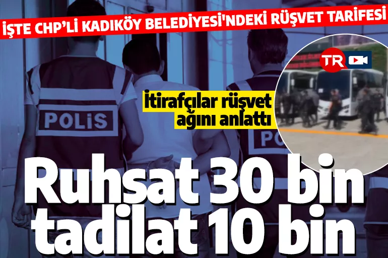 Kadıköy Belediyesi'nde rüşvet operasyonunda yakalanan zabıtalar adliyeye sevk edildi