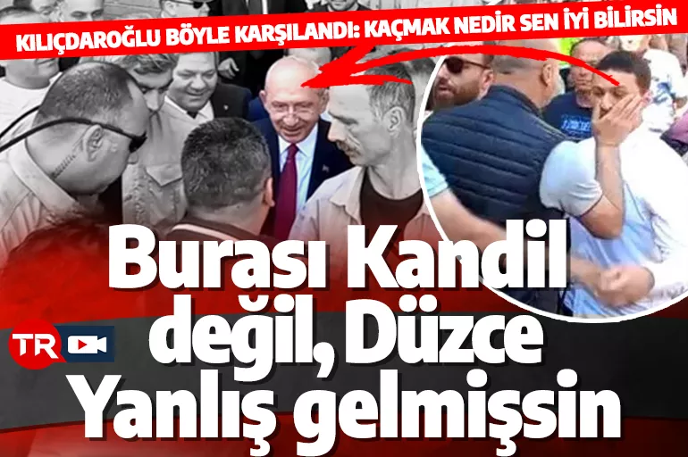 Kılıçdaroğlu'na Düzce'de büyük tepki: Burası Kandil değil yanlış gelmişsin