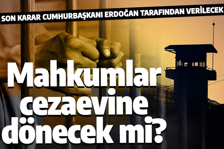 Mahkumların cezaevi izni bitiyor mu? Son kararı Cumhurbaşkanı Erdoğan verecek