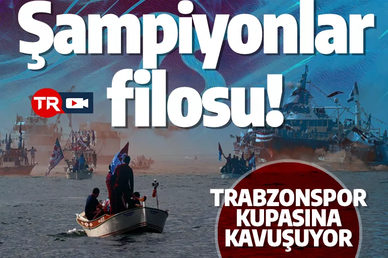 Trabzon'da karnaval havası! Şampiyonluk kutlaması denizde devam ediyor