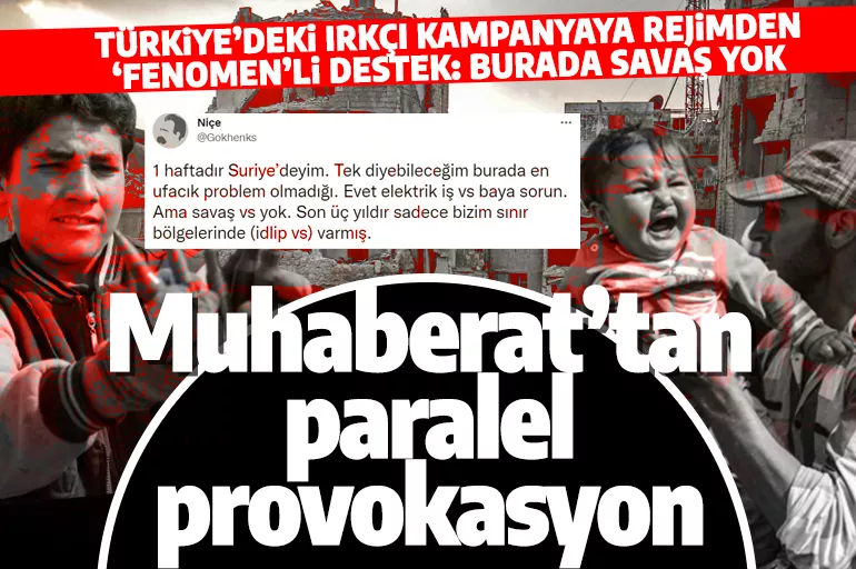 Türkiye'deki ırkçı kampanyada Esad parmağı! Türk fenomen Suriye'ye gidip 'Savaş yok' propagandası yaptı