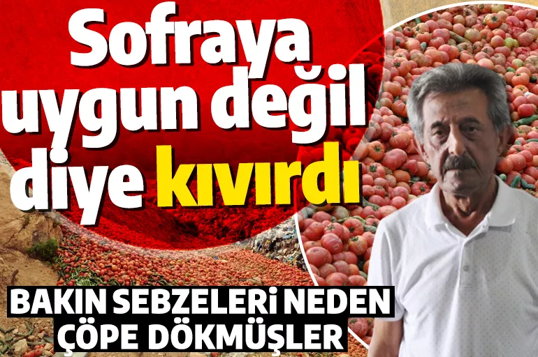 Antalya'da çöpe dökülen sebzelerle ilgili ilginç savunma: Sofraya uygun değiller