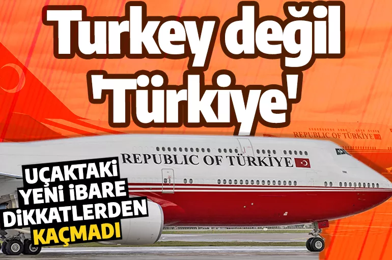 Cumhurbaşkanı Erdoğan Madrid'de! Uçağındaki 'Türkiye' ibaresi dikkatlerden kaçmadı