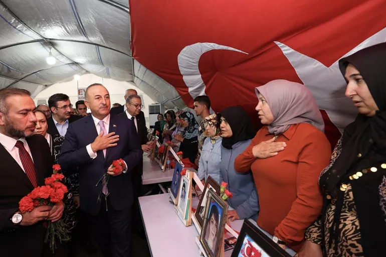 Dışişleri Bakanı Mevlüt Çavuşoğlu, Diyarbakır'da