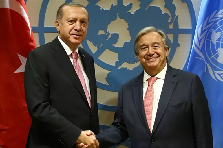Erdoğan ve Guterres, tahılı küresel pazara ulaştırmanın yollarını görüştü