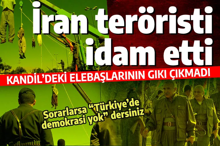 İran PKK'lı teröristi cezaevinde idam etti, Kandil gıkını çıkaramadı