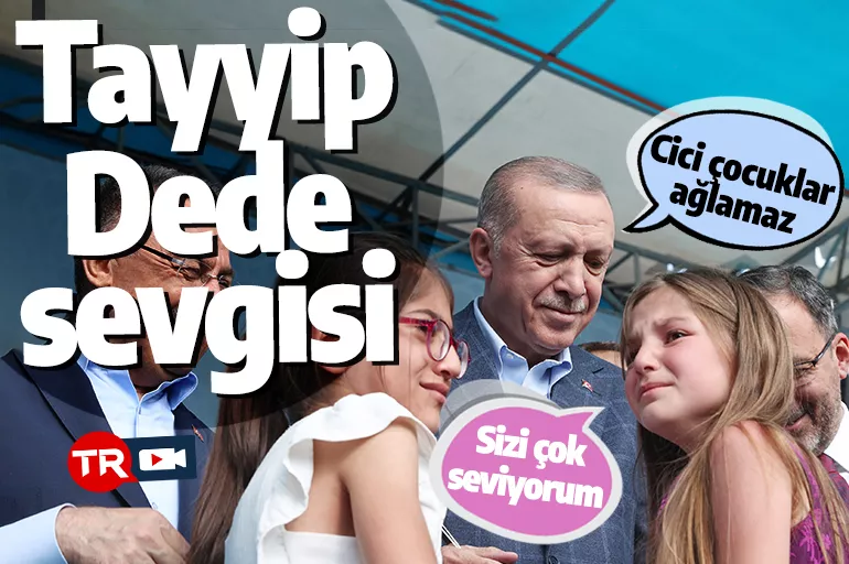 Küçük kızların Erdoğan sevgisi açılışa damga vurdu!