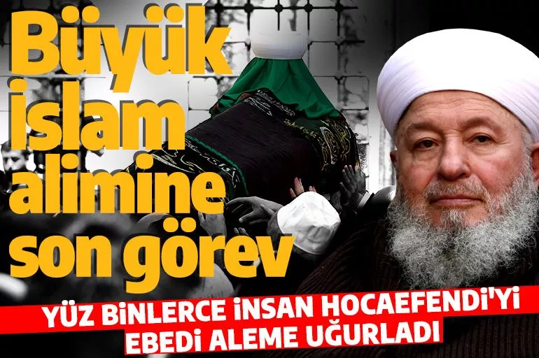 Mahmut Ustaosmanoğlu ebedi aleme uğurlandı! On binler Fatih Camii'ne akın etti