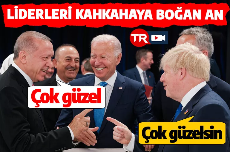 NATO Liderler Zirvesi'nde Johnson'ın Erdoğan'a Türkçe hitabı eğlenceli anlara sahne oldu