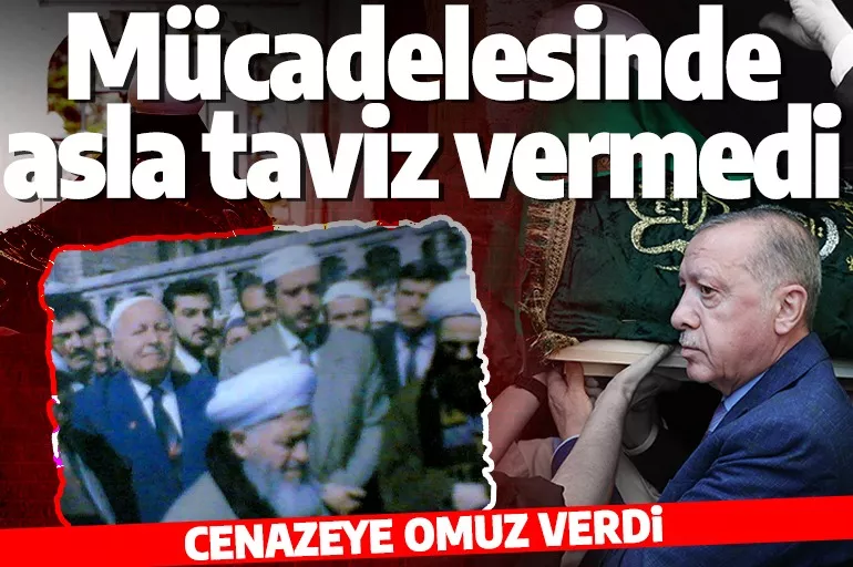 Son dakika: Cumhurbaşkanı Erdoğan Mahmut Ustaosmanoğlu Hocaefendi'nin cenazesine katıldı