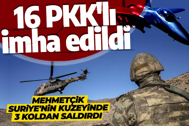 Son dakika: Suriye'nin kuzeyinde PKK'ya ağır darbe! 16 PKK'lı terörist etkisiz