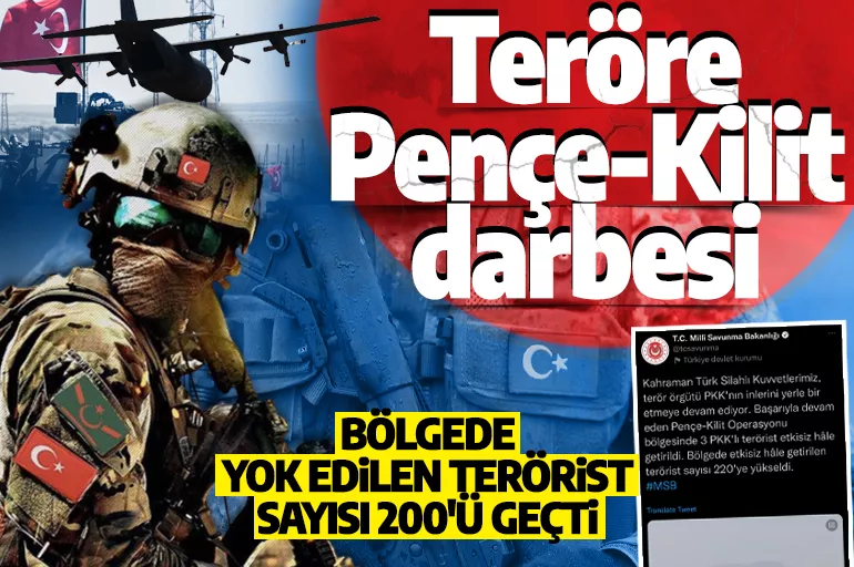 Son dakika: Teröristlerin inleri yerle bir ediliyor! 220 PKK'lı yok edildi