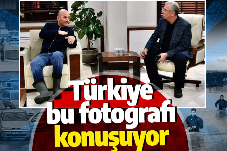 Sosyal medyada gündeme oturdu! Türkiye Bakan Soylu ile Mansur Yavaş'ın bu fotoğrafını konuşuyor