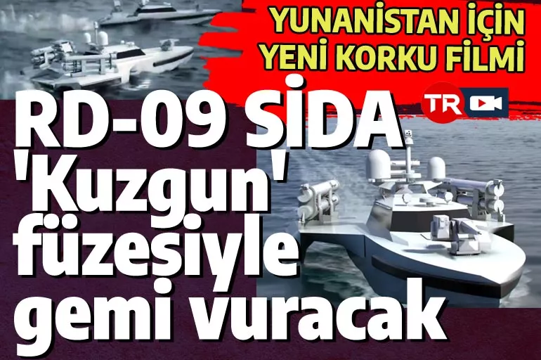 Yunan'a bir korku daha: RD-09 SİDA 'Kuzgun' füzesiyle gemi vuracak