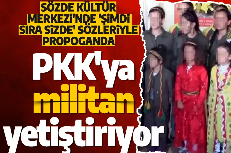 Adana'da sözde kültür merkezinde ortaya çıkanlar şoke etti! Küçük çocukları militan olarak yetiştiriyorlar