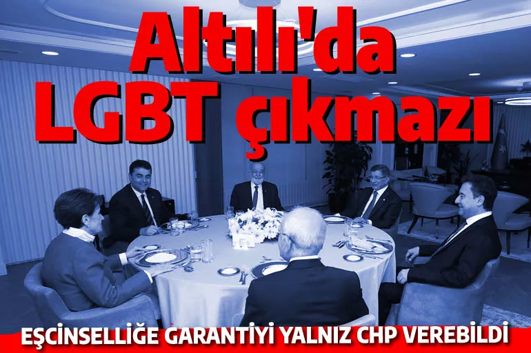 Altılı Masa'nın LGBT çıkmazı: Eşcinselleri bir tek CHP destekliyor, diğer ortaklar suskun