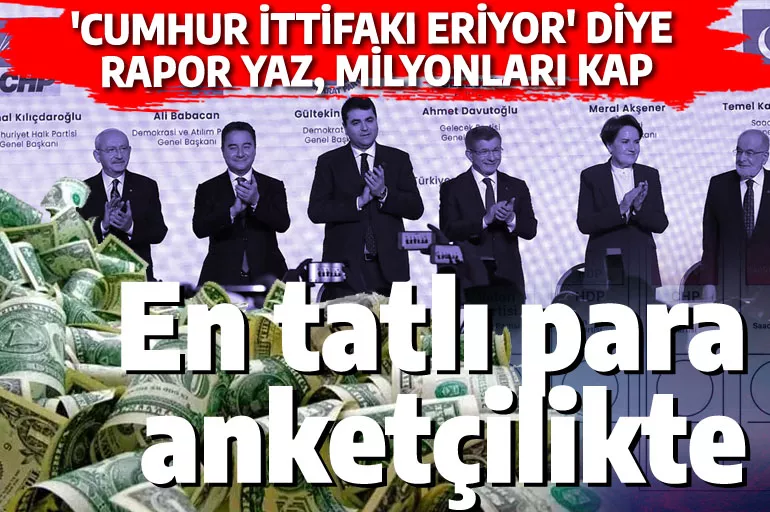 'Cumhur eriyor' diyen anketçi zengin oluyor: CHP ve İYİ Parti'den milyonlar aktı
