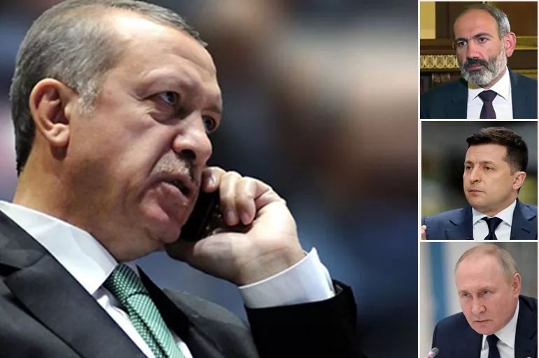 Cumhurbaşkanı Erdoğan'dan telefon diplomasisi: Önce Paşinyan ardından Zelenski ve Putin!
