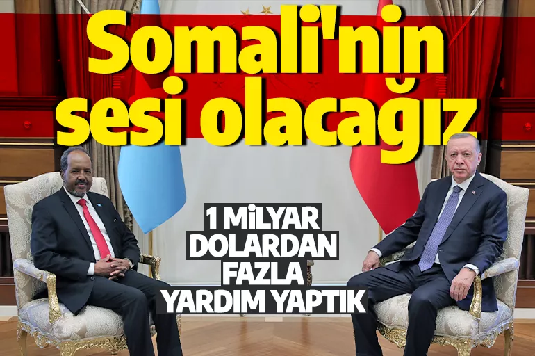 Cumhurbaşkanı Erdoğan: Somali'ye yaptığımız yardımlarının tutarı 1 milyar doları aştı