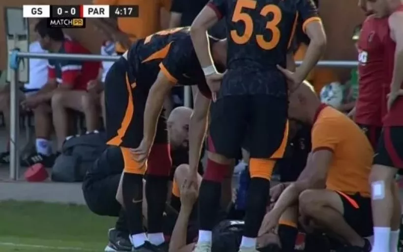 Galatasaray'da korkutan sakatlık! Oyuna devam edemedi