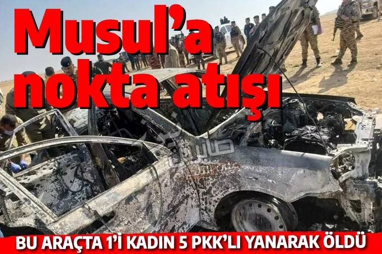 PKK'lılar Musul yakınında cayır cayır yakıldı: MİT SİHA'sından nokta atışı