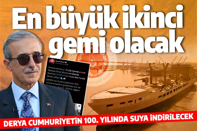 Türkiye Donanması'na güç katıyor! DERYA suya indirildiğine en büyük ikinci gemi olacak