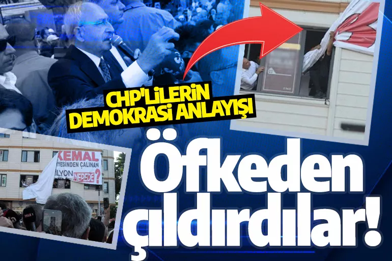 CHP'lilerin demokrasi anlayışı: Öfkeden çıldırdılar! Pankartı apar topar indirdiler