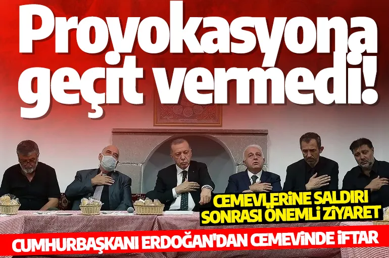Erdoğan'dan cemevine ziyaret! Alevi dedeleriyle buluştu: Provokasyona geçit vermedi!