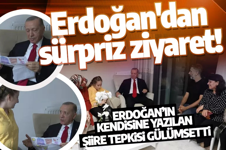Erdoğan'dan sürpriz ziyaret! Vatandaşın davetini geri çevirmedi