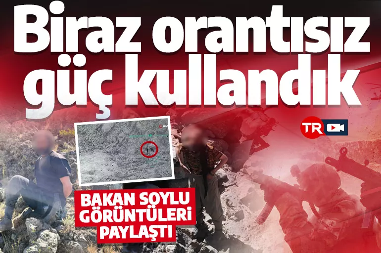 Son dakika: Bakan Soylu 'Biraz orantısız güç kullandık' diyerek duyurdu! PKK'ya ağır darbe