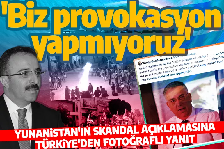 Türkiye'den Yunan bakanın skandal sözlerine fotoğraflı yanıt! 'Biz provokasyon yapmıyoruz'