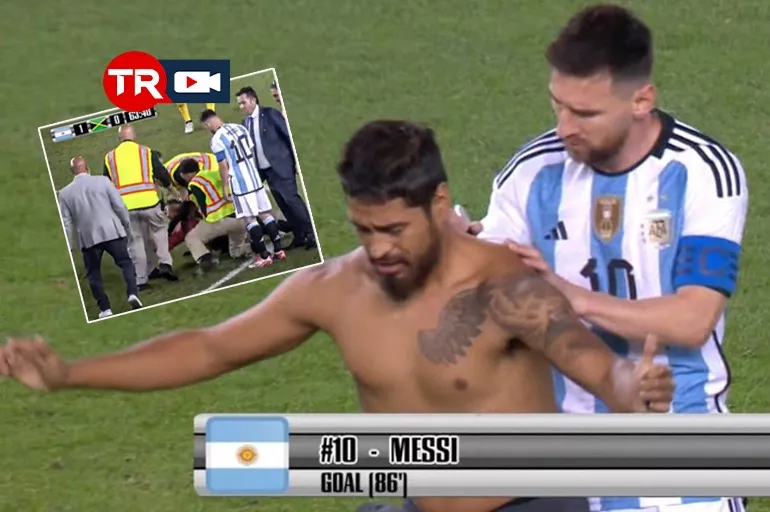Dünya futbolu Lionel Messi'yi konuşuyor! Arjantinli yıldız önce şov yaptı sonra taraftarın sırtını imzaladı