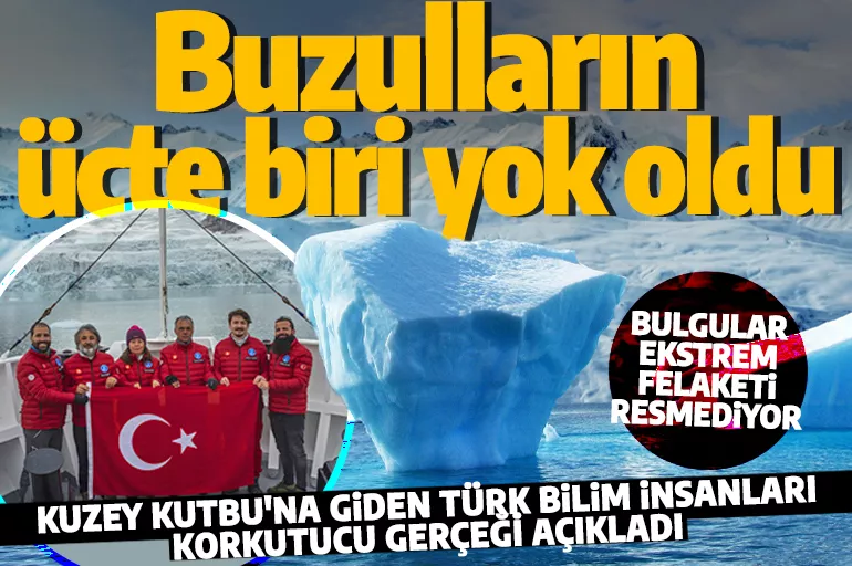 Türk bilim insanları korkutucu gerçeği açıkladı! Deniz buzlarının 3'te 1'i yok oldu