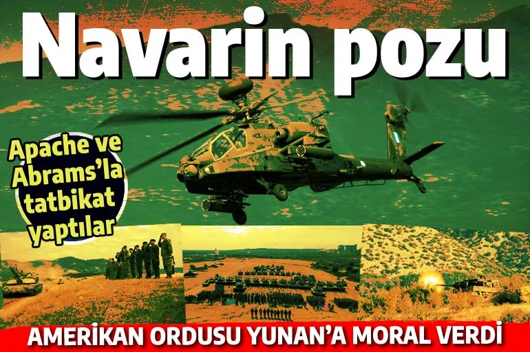 Amerikan ordusunun Navarin tatbikatı: Tayfun'la morali bozulan Yunanlılara cesaret verdiler