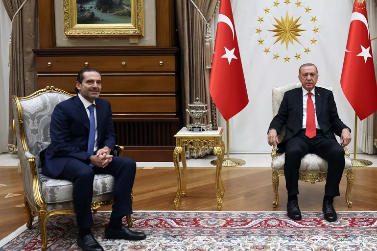 Cumhurbaşkanı Erdoğan'a sürpriz ziyaret! Lübnan'ın eski başbakanını kabul etti