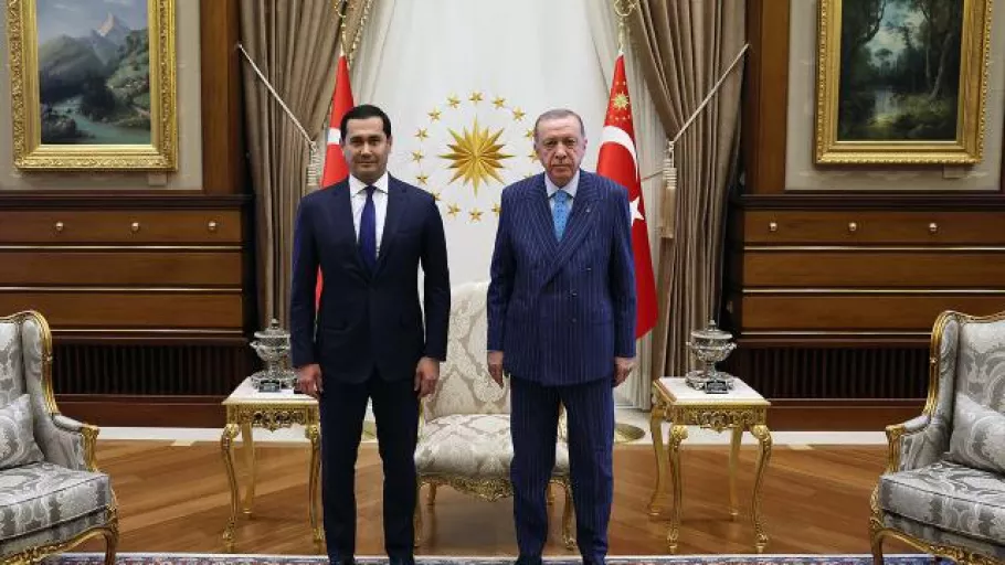 Cumhurbaşkanı Erdoğan Özbekistan Cumhurbaşkanı Yardımcısı Umurzakov'u kabul etti