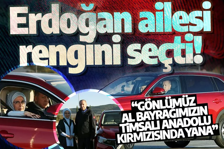 Erdoğan ailesi Togg rengini seçti! Emine Erdoğan sosyal medyadan duyurdu