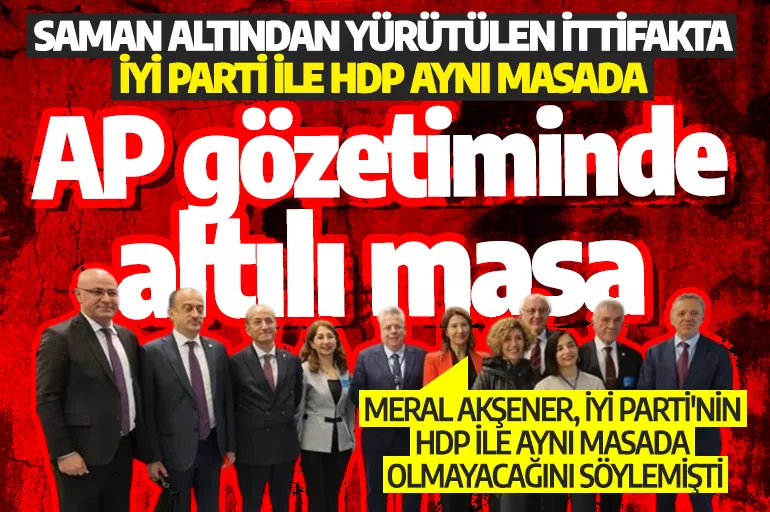 İYİ Parti ile HDP aynı masada! Avrupa Parlamentosu'nun sözde etkinliğinde görüştüler
