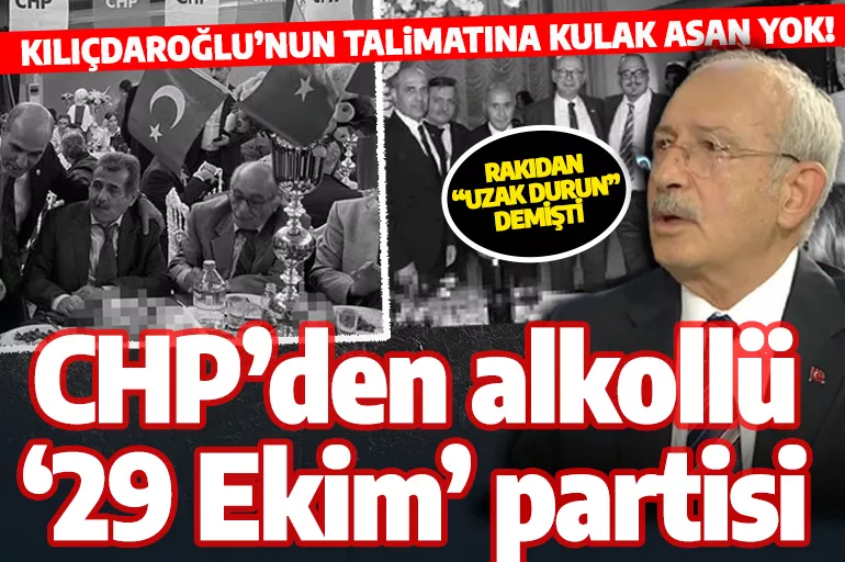 Kılıçdaroğlu'na kulak asmadılar! CHP'liler soluğu yine rakı masasında aldı